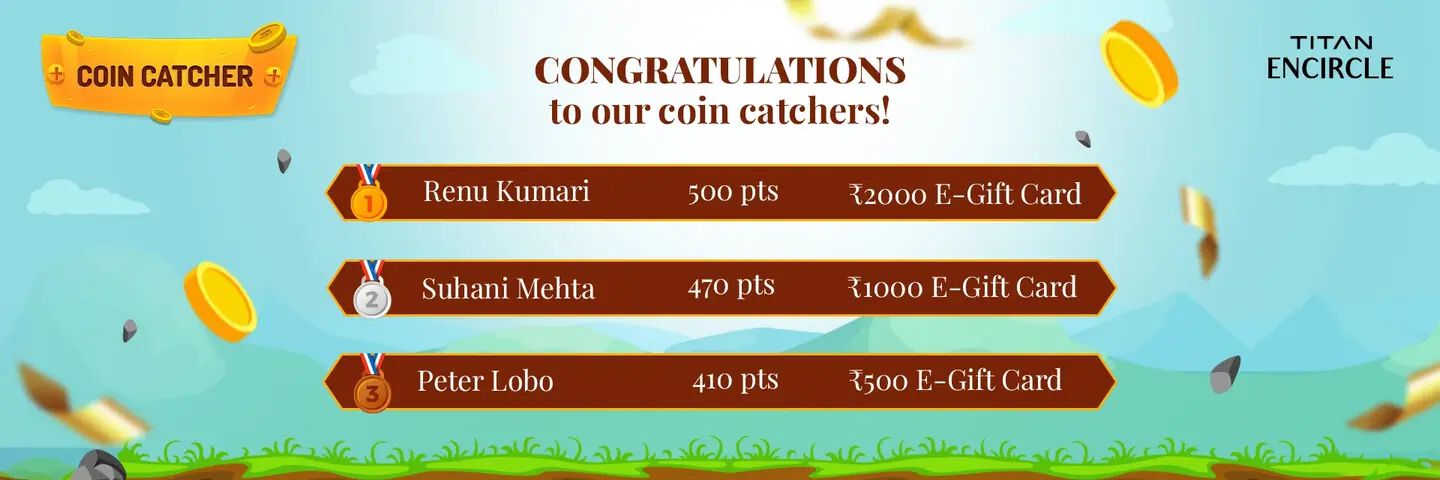 Coin Catcher Winner