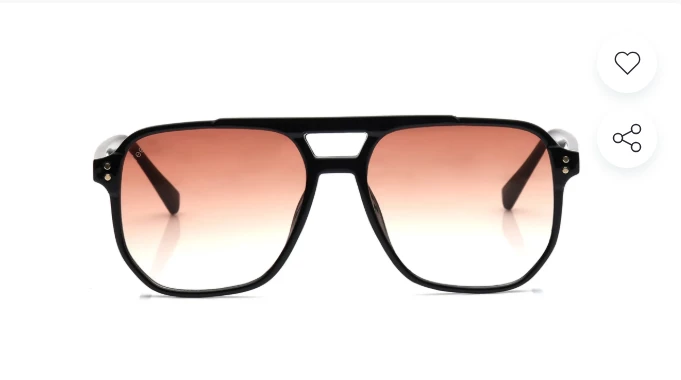 Brown Aviator Sunglasses for Men and Women