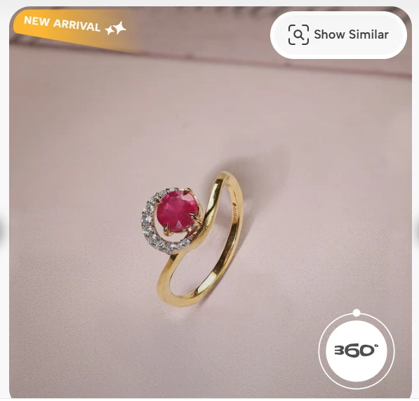 Royal Crimson Diamond & Gold Ring