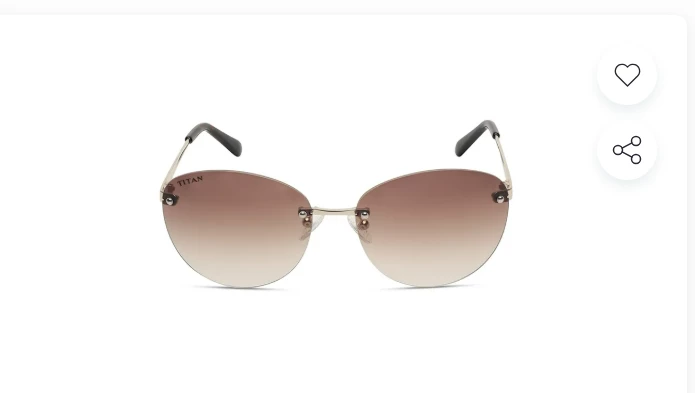 Brown Oval Sunglasses For Women