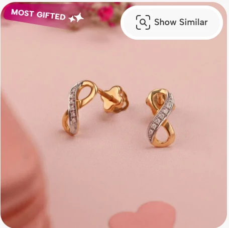 14KT Yellow Gold Diamond Stud Earrings