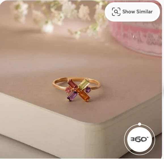 Colourful Statement Pink Tourmaline & Gold Finger Ring